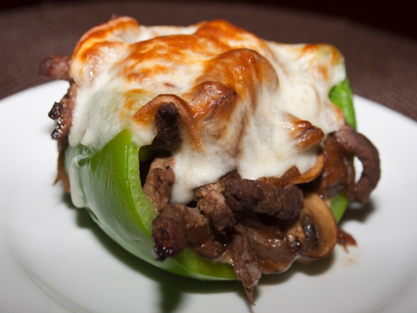 Philly Cheesesteak Stuffed Peppers - Bakerlady
