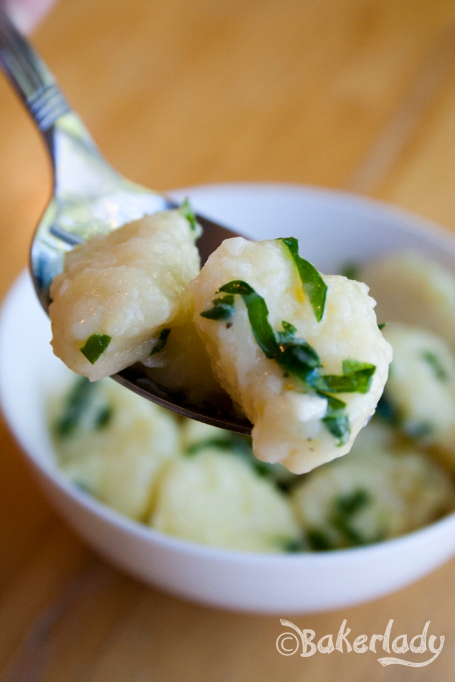 Potato Gnocchi With Butter and Cheese - Bakerlady